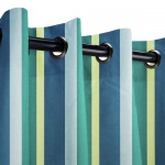 Sunbrella Gateway Tropic Outdoor Curtain 50 in. x 108 in. w/ Nickel Grommets