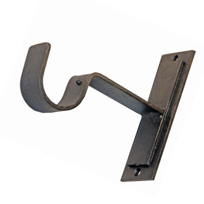 Wrought Iron Outdoor Curtain Double Plated Wall Bracket